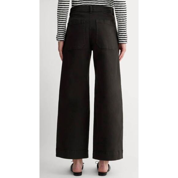 Everlane The Utility Wide-Leg Pant Black size 4 - Picture 2 of 8